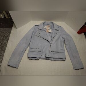( NEW )Philosophy moto jacket faux suede, size -+- SMALL